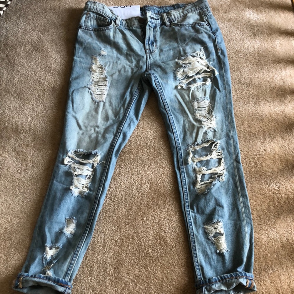 Ripped Distressed Urban outfitters boyfriend pants